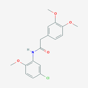 N-(5-chloro-2-methoxyphenyl)-2-(3,4-dimethoxyphenyl)acetamide