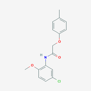 molecular formula C16H16ClNO3 B398472 N-(5-chloro-2-methoxyphenyl)-2-(4-methylphenoxy)acetamide 