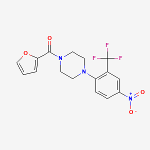 1-(2-furoyl)-4-[4-nitro-2-(trifluoromethyl)phenyl]piperazine