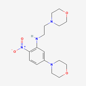 5-(4-morpholinyl)-N-[2-(4-morpholinyl)ethyl]-2-nitroaniline