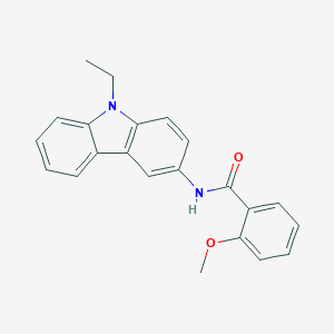 molecular formula C22H20N2O2 B398480 N-(9-ethyl-9H-carbazol-3-yl)-2-methoxybenzamide 