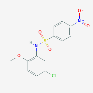 molecular formula C13H11ClN2O5S B398482 N-(5-chloro-2-methoxyphenyl)-4-nitrobenzenesulfonamide 
