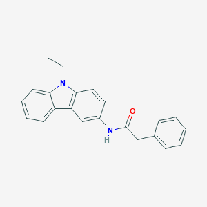 molecular formula C22H20N2O B398484 N-(9-ethyl-9H-carbazol-3-yl)-2-phenylacetamide 
