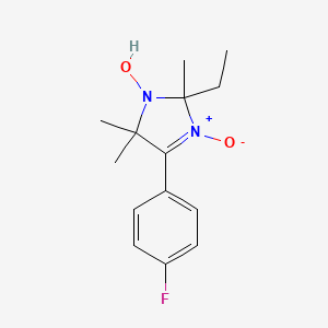 molecular formula C14H19FN2O2 B3984843 2-ethyl-4-(4-fluorophenyl)-2,5,5-trimethyl-2,5-dihydro-1H-imidazol-1-ol 3-oxide 