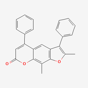 2,9-dimethyl-3,5-diphenyl-7H-furo[3,2-g]chromen-7-one