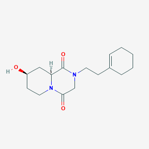 (8R*,9aS*)-2-(2-cyclohex-1-en-1-ylethyl)-8-hydroxytetrahydro-2H-pyrido[1,2-a]pyrazine-1,4(3H,6H)-dione