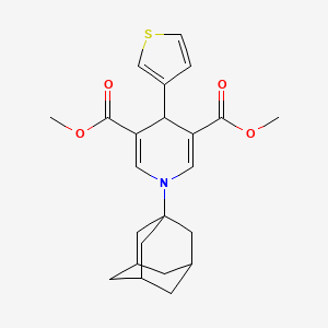 dimethyl 1-(1-adamantyl)-4-(3-thienyl)-1,4-dihydro-3,5-pyridinedicarboxylate