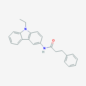 molecular formula C23H22N2O B398490 N-(9-ethyl-9H-carbazol-3-yl)-3-phenylpropanamide CAS No. 322723-74-0