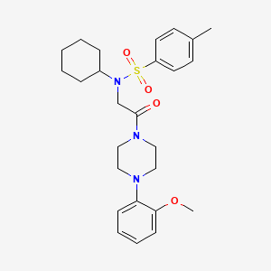 N-cyclohexyl-N-{2-[4-(2-methoxyphenyl)-1-piperazinyl]-2-oxoethyl}-4-methylbenzenesulfonamide