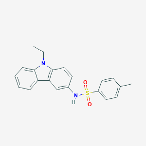 molecular formula C21H20N2O2S B398493 N-(9-ethyl-9H-carbazol-3-yl)-4-methylbenzenesulfonamide 