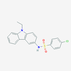 4-chloro-N-(9-ethyl-9H-carbazol-3-yl)benzenesulfonamide