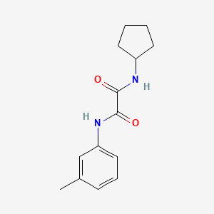 molecular formula C14H18N2O2 B3984958 N-cyclopentyl-N'-(3-methylphenyl)ethanediamide 