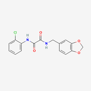 N-(1,3-benzodioxol-5-ylmethyl)-N'-(2-chlorophenyl)ethanediamide