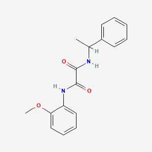 N-(2-methoxyphenyl)-N'-(1-phenylethyl)ethanediamide