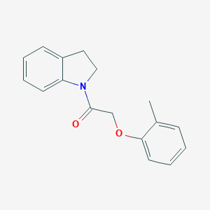 molecular formula C17H17NO2 B398498 1-[(2-Methylphenoxy)acetyl]indoline 