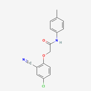 2-(4-chloro-2-cyanophenoxy)-N-(4-methylphenyl)acetamide