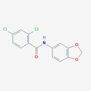 molecular formula C14H9Cl2NO3 B398501 N-(1,3-benzodioxol-5-yl)-2,4-dichlorobenzamide 