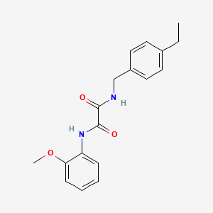 molecular formula C18H20N2O3 B3985028 N-(4-ethylbenzyl)-N'-(2-methoxyphenyl)ethanediamide 