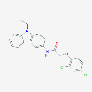 molecular formula C22H18Cl2N2O2 B398505 2-(2,4-dichlorophenoxy)-N-(9-ethyl-9H-carbazol-3-yl)acetamide 