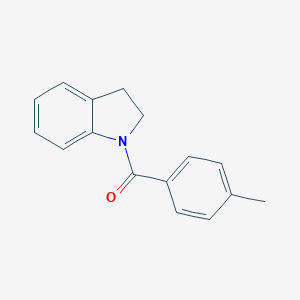 molecular formula C16H15NO B398513 1-(4-Methylbenzoyl)indoline 
