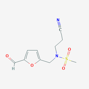 N-(2-cyanoethyl)-N-[(5-formyl-2-furyl)methyl]methanesulfonamide