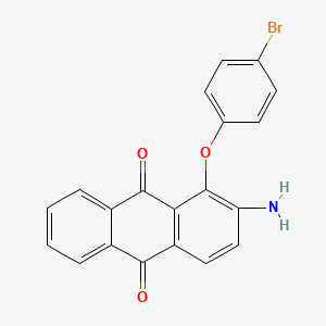 molecular formula C20H12BrNO3 B3985183 2-amino-1-(4-bromophenoxy)anthra-9,10-quinone 