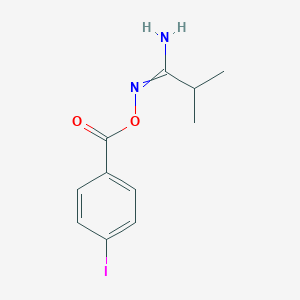 molecular formula C11H13IN2O2 B398519 [(1-Amino-2-methylpropylidene)amino] 4-iodobenzoate 