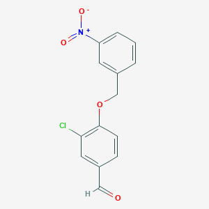 3-chloro-4-[(3-nitrobenzyl)oxy]benzaldehyde