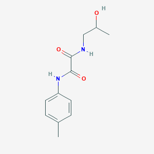 molecular formula C12H16N2O3 B3985220 N-(2-hydroxypropyl)-N'-(4-methylphenyl)ethanediamide 