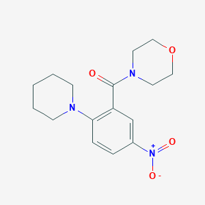 4-[5-nitro-2-(1-piperidinyl)benzoyl]morpholine