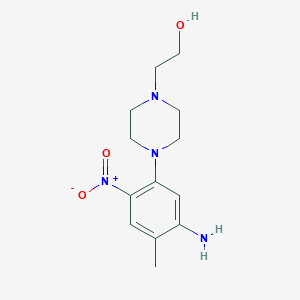 2-[4-(5-amino-4-methyl-2-nitrophenyl)-1-piperazinyl]ethanol