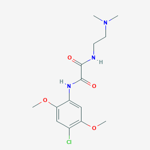 molecular formula C14H20ClN3O4 B398533 N-(4-Chloro-2,5-dimethoxy-phenyl)-N'-(2-dimethylamino-ethyl)-oxalamide 