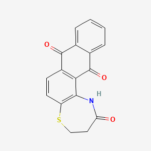 molecular formula C17H11NO3S B3985338 3,4-dihydroanthra[2,1-b][1,4]thiazepine-2,8,13(1H)-trione 