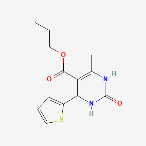 propyl 6-methyl-2-oxo-4-(2-thienyl)-1,2,3,4-tetrahydro-5-pyrimidinecarboxylate