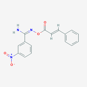 molecular formula C16H13N3O4 B398537 [(E)-[amino-(3-nitrophenyl)methylidene]amino] (E)-3-phenylprop-2-enoate 