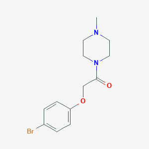 molecular formula C13H17BrN2O2 B398538 1-[(4-Bromophenoxy)acetyl]-4-methylpiperazine 