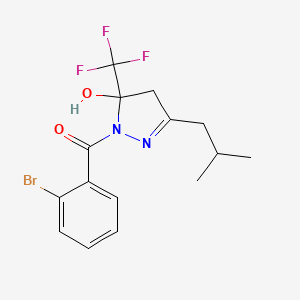 1-(2-bromobenzoyl)-3-isobutyl-5-(trifluoromethyl)-4,5-dihydro-1H-pyrazol-5-ol