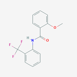 molecular formula C15H12F3NO2 B398540 2-methoxy-N-[2-(trifluoromethyl)phenyl]benzamide CAS No. 314055-35-1