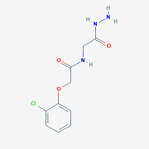 molecular formula C10H12ClN3O3 B3985471 2-(2-chlorophenoxy)-N-(2-hydrazino-2-oxoethyl)acetamide 