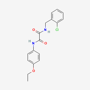 molecular formula C17H17ClN2O3 B3985520 N-(2-chlorobenzyl)-N'-(4-ethoxyphenyl)ethanediamide 