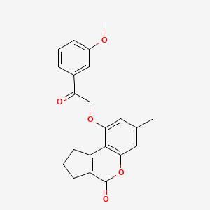 9-[2-(3-methoxyphenyl)-2-oxoethoxy]-7-methyl-2,3-dihydrocyclopenta[c]chromen-4(1H)-one