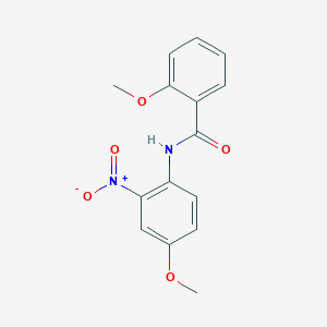 molecular formula C15H14N2O5 B398555 2-methoxy-N-(4-methoxy-2-nitrophenyl)benzamide 