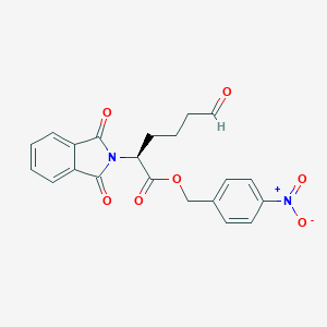 molecular formula C21H18N2O7 B039856 Phthalyl-allysine-4-nitrobenzyl ester CAS No. 121145-63-9