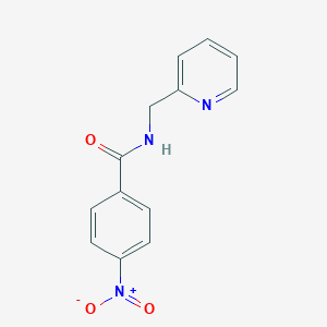 molecular formula C13H11N3O3 B398561 4-nitro-N-(pyridin-2-ylmethyl)benzamide CAS No. 5353-97-9