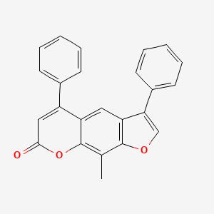 9-methyl-3,5-diphenyl-7H-furo[3,2-g]chromen-7-one