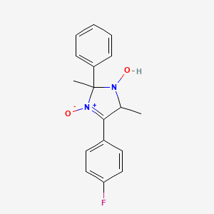 molecular formula C17H17FN2O2 B3985647 4-(4-fluorophenyl)-2,5-dimethyl-2-phenyl-2,5-dihydro-1H-imidazol-1-ol 3-oxide 