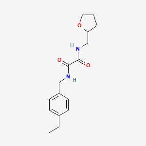 molecular formula C16H22N2O3 B3985648 N-(4-ethylbenzyl)-N'-(tetrahydro-2-furanylmethyl)ethanediamide 