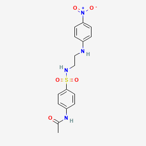 N-{4-[({2-[(4-nitrophenyl)amino]ethyl}amino)sulfonyl]phenyl}acetamide