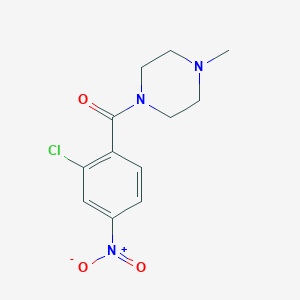 molecular formula C12H14ClN3O3 B398571 1-(2-Chloro-4-nitrobenzoyl)-4-methylpiperazine 