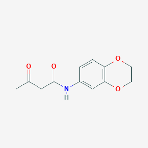 molecular formula C12H13NO4 B398572 N-(2,3-dihydro-1,4-benzodioxin-6-yl)-3-oxobutanamide 
